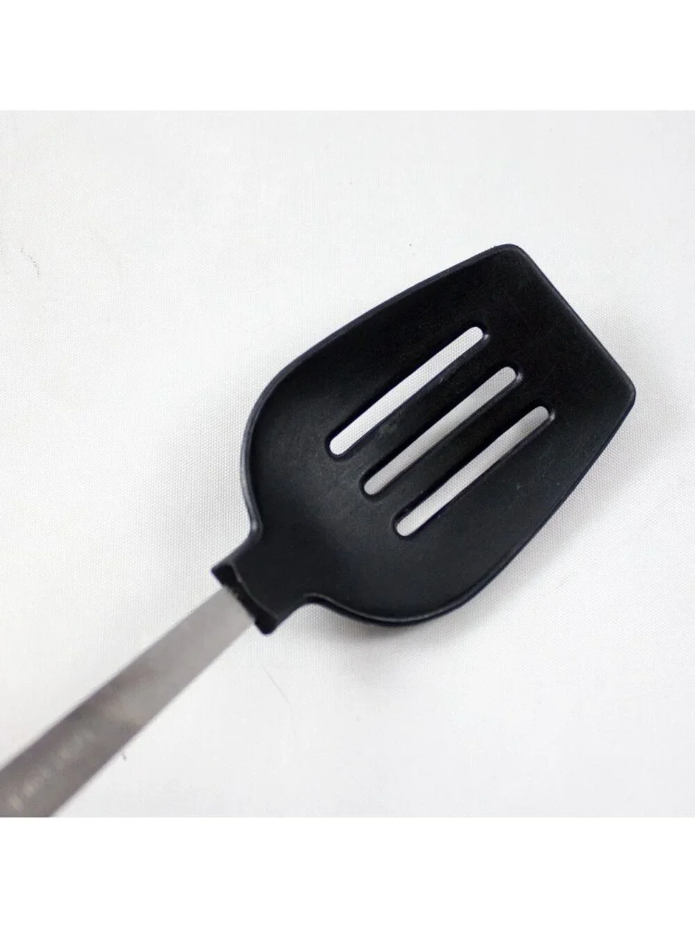 Vintage Fuller Brush Slotted Serving Spoon Stainless Steel Nylon Ergo Handle
